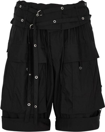 Isabel Marant Heidi Cargo Shorts - Black