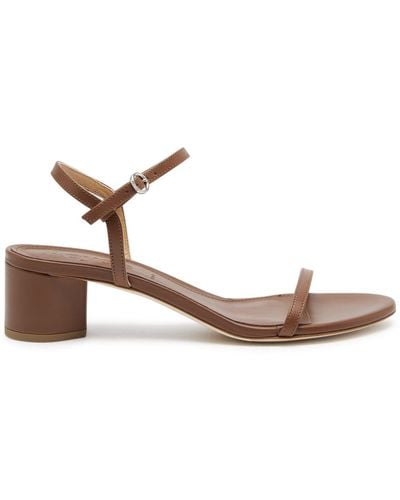 Aeyde Immi 45 Leather Sandals - Brown