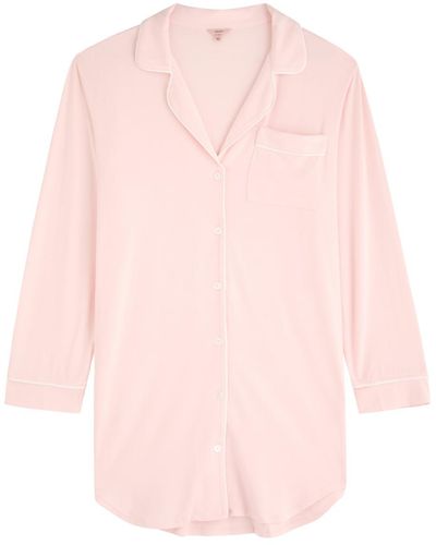 Eberjey Gisele Jersey Night Shirt Dress - Pink
