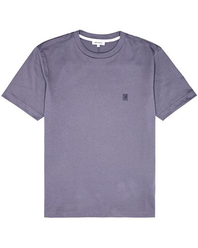 Norse Projects Johannes Cotton T-Shirt - Purple