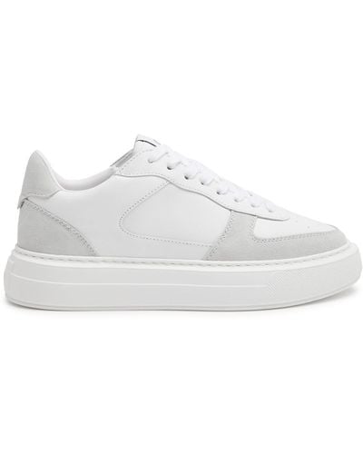 Cleens Court Panelled Trainers - White