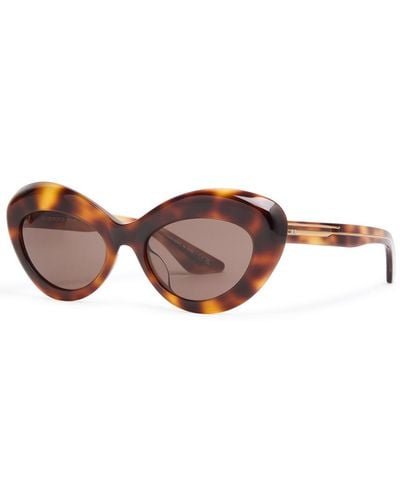 Oliver Peoples X Khaite Cat-Eye Sunglasses - Brown