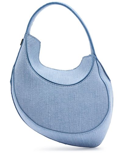 Mugler Spiral Curve 02 Mini Top Handle Bag - Blue