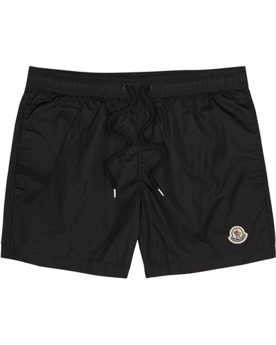 Moncler Logo Shell Swim Shorts - Black