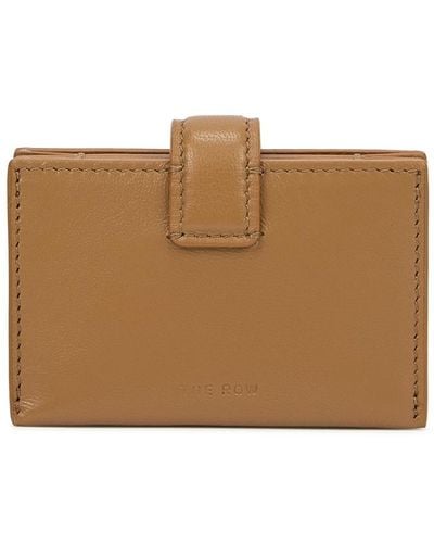 The Row Brown Leather Card Holder