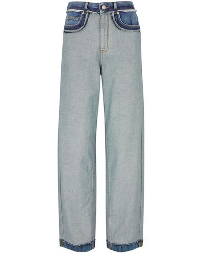 Marni Reversed Straight-Leg Jeans - Blue