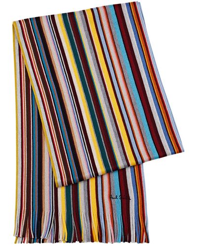Paul Smith Striped Wool Scarf - Multicolor