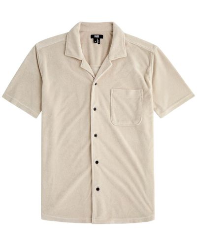 PAIGE Colvin Cotton-Blend Terry Shirt - Natural