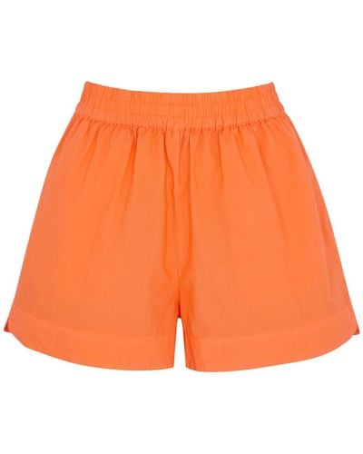 LMND Lemonade Chiara Cotton Shorts - Orange