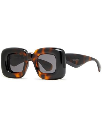 Loewe Oversized Rectangle-frame Sunglasses - Black