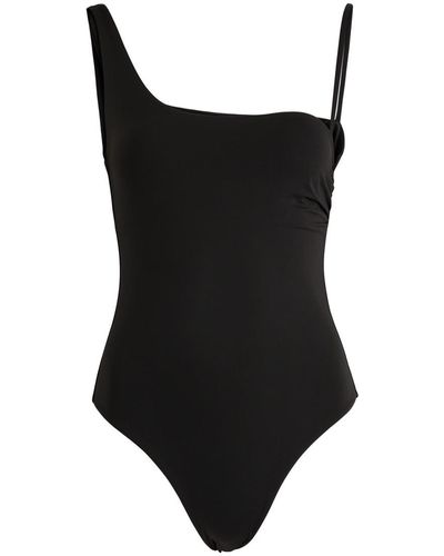Max Mara Clara Asymmetric Swimsuit - Black