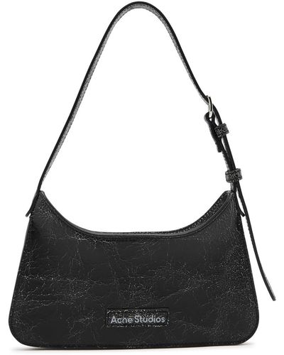 Acne Studios Platt Micro Leather Shoulder Bag - Black