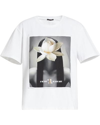 Marina Rinaldi Jersey T-shirt - White