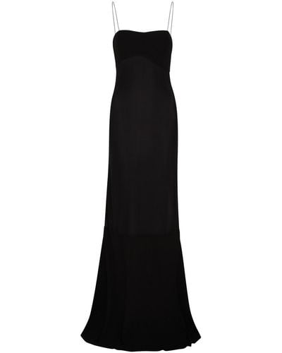 Jacquemus La Robe Fino Panelled Gown - Black