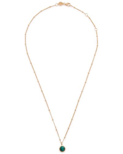 Daisy London Healing Stone 18kt Gold-plated Necklace - Green