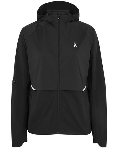 On Shoes Core Hooded Shell Jacket - Black