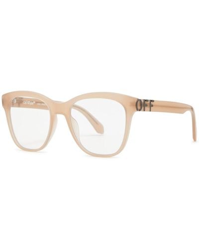Off-White c/o Virgil Abloh Off- Style 69 Square-Frame Optical Glasses - Natural