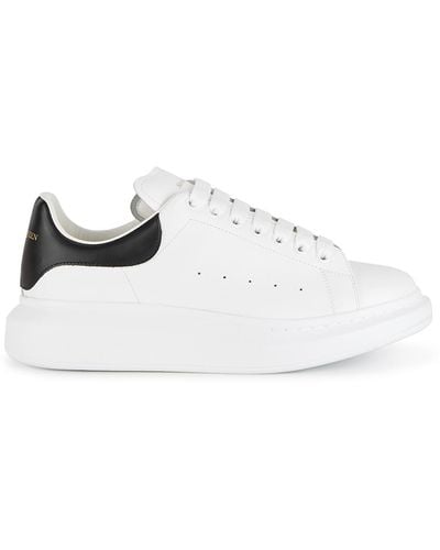 Alexander McQueen Oversized Leather Trainers, Low-Tops - White