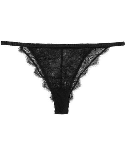 Love Stories Charlotte Lace Thong - Black