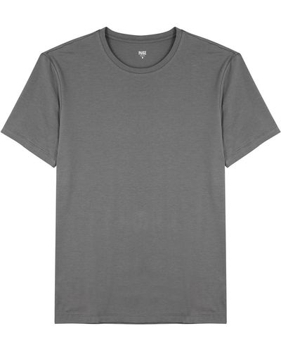 PAIGE Cash Stretch-jersey T-shirt - Gray