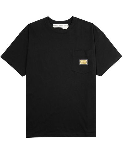 Advisory Board Crystals Logo Cotton T-shirt - Black