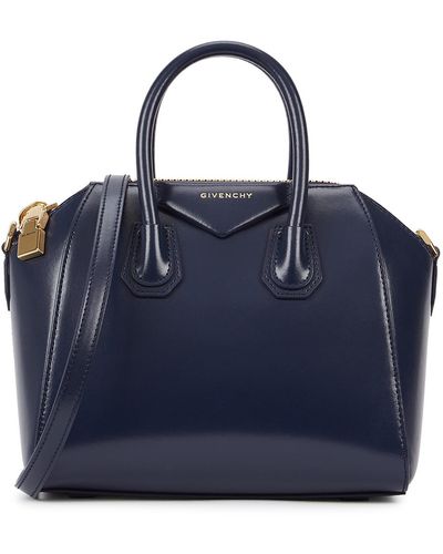 Givenchy Antigona Mini Leather Top Handle Bag - Blue