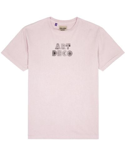 GALLERY DEPT. Art Deco Printed Cotton T-shirt - Pink