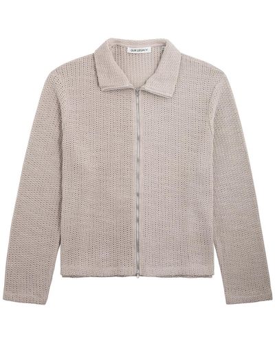 Our Legacy Pointelle-Knit Cotton Jacket - Natural