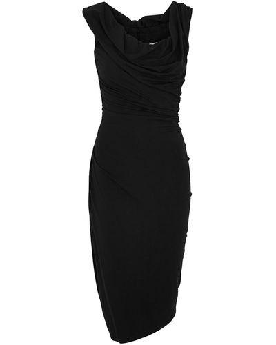 Vivienne Westwood Ginnie Stretch-jersey Midi Dress - Black