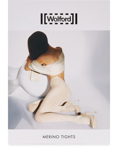 Wolford Wool Blend Tights - White