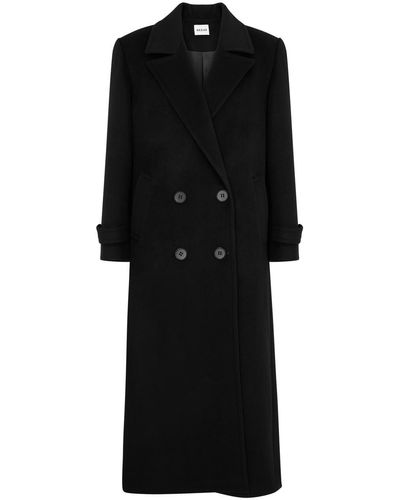AEXAE Double-breasted Wool Coat - Black