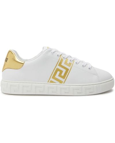 Versace Sneakers With Embroidery - White
