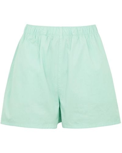 COLORFUL STANDARD Cotton-Twill Shorts - Green