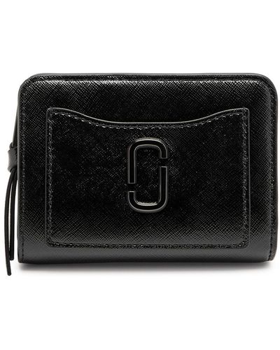 Marc Jacobs The Snapshot Dtm Mini Leather Wallet - Black