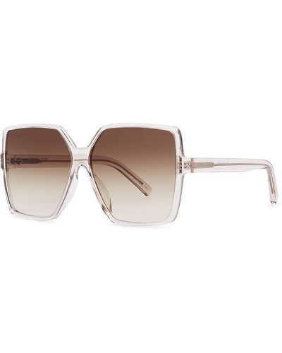 Saint Laurent Betty Oversized Sunglasses, Designer Sunglasses, - White