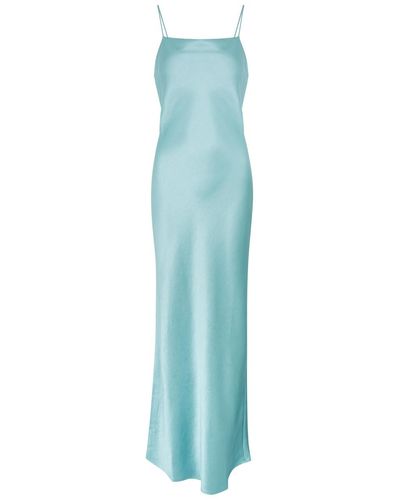 Bec & Bridge The Dreamer Satin Maxi Dress - Blue