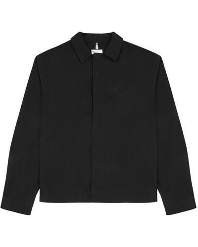 OAMC Frame System Cotton-Poplin Shirt - Black