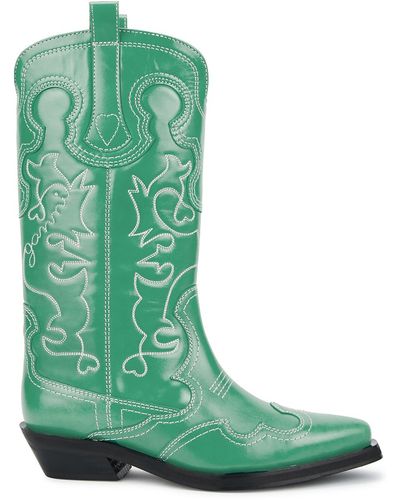 Green Ganni Boots for Women | Lyst
