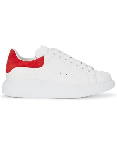 Alexander McQueen Oversized Leather Sneakers - White