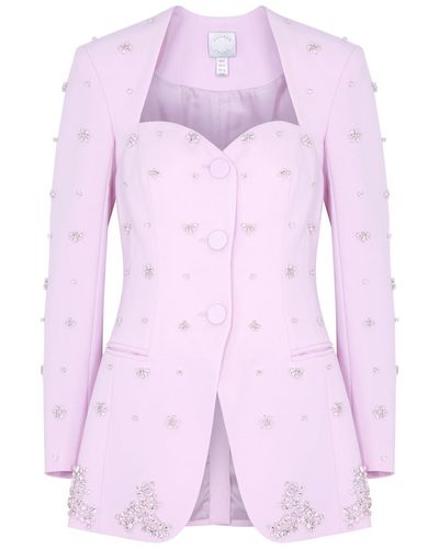 Huishan Zhang Kim Crystal-embellished Blazer - Pink