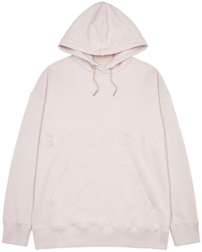 Givenchy Logo Hooded Cotton Sweatshirt - Pink