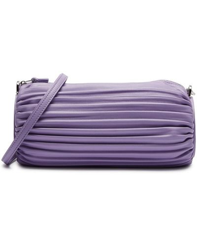 Loewe Bracelet, Bracelet Pleated Leather Clutch, Clutch, - Purple