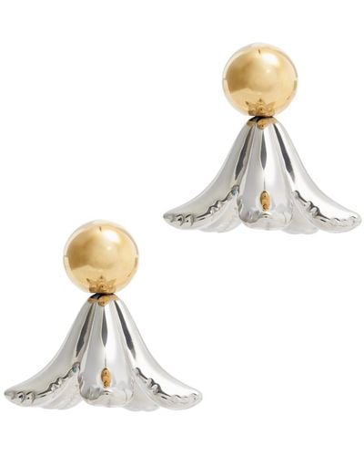 Marni Orchid Two-tone Drop Earrings - White