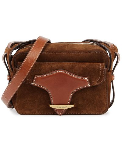 Isabel Marant Wasy Suede Cross-Body Bag - Brown