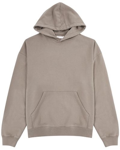 Axel Arigato Drill Logo-Embroidered Hooded Cotton Sweatshirt - Grey