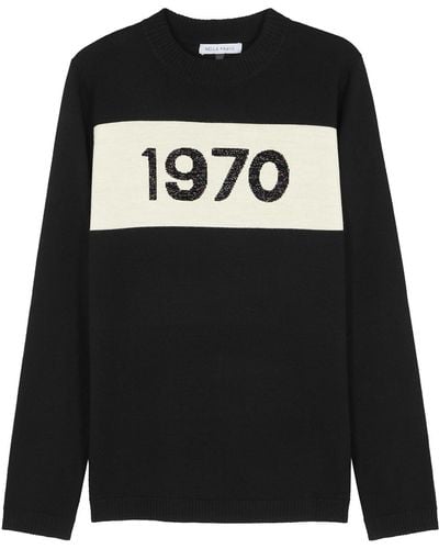 Bella Freud 1970 Sequin-embellished Wool Jumper - Black