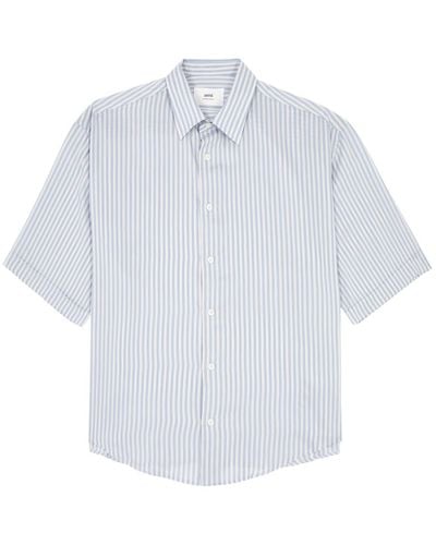 Ami Paris Striped Shirt - White