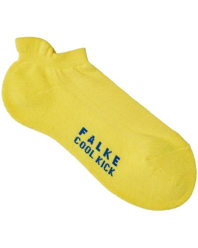 FALKE Cool Kick Jersey Trainer Socks - Yellow