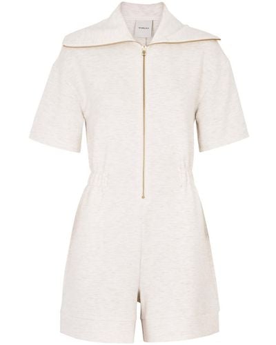 Varley Caldwell Stretch-Jersey Playsuit - White
