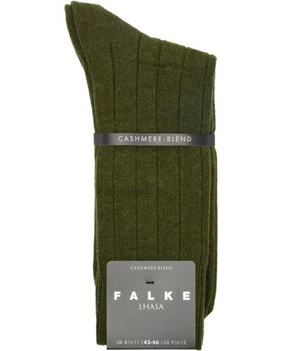 FALKE Lhasa Ribbed Wool-blend Socks - Green